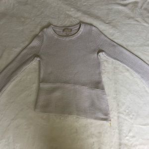 Light Cream Ribbed Michael Kors Sweater